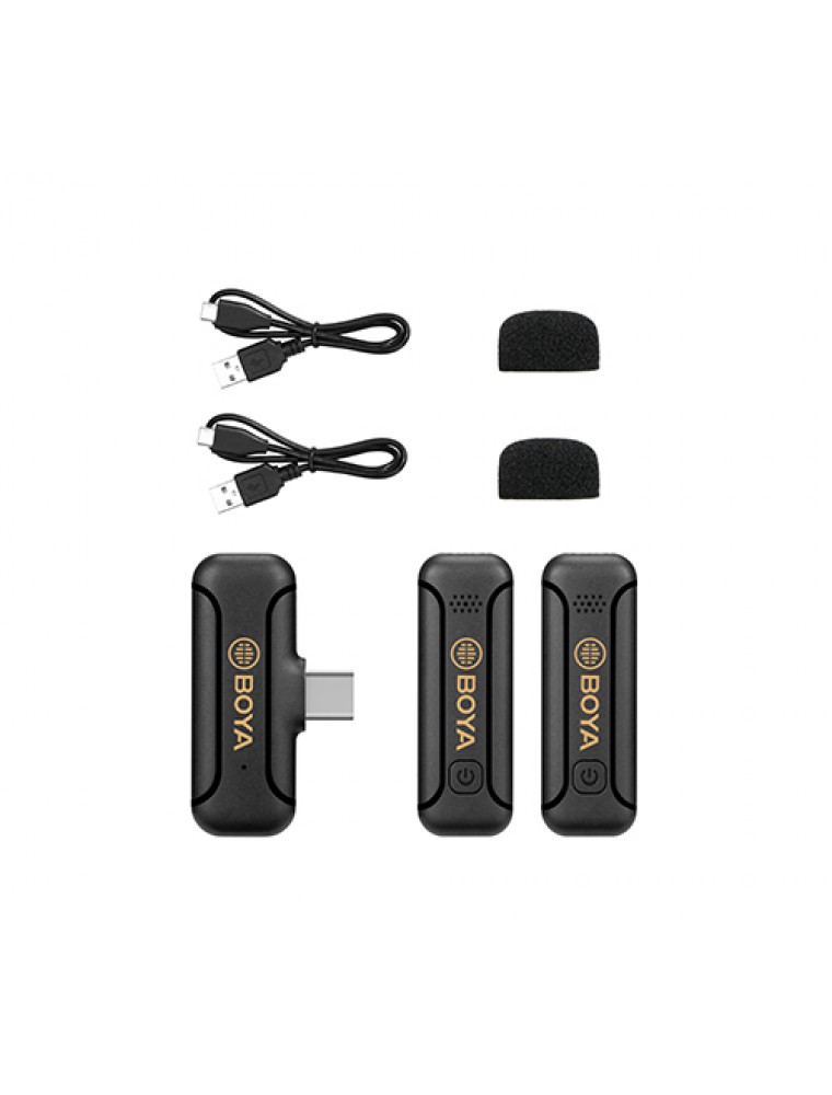 BOYA BY-WM3T2 U2 ピンマイク　ワイヤレス　USB C BOYA BY WM3T2 U2 WIRELESS MICROPHONE FOR TYPE C SMARTPHONE